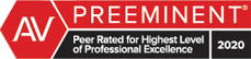 AV Preeminent - Peer Rated for Highest Level of Professional Excellence 2020